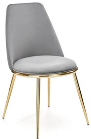 JEDÁLENSKÁ STOLIČKA KALEY ŠEDÁ BLUVEL 14 + ZLATÁ