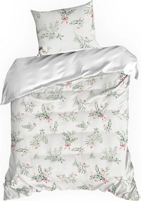 VIANOČNÉ OBLIEČKY Z MIKROVLÁKNA BOWS 200X220 CM, 2 KS 70X80 CM VZOROVANÉ