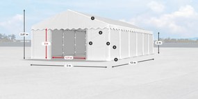 Bestent Skladová hala/ garáž 3x12x2m Comfort PE 240g