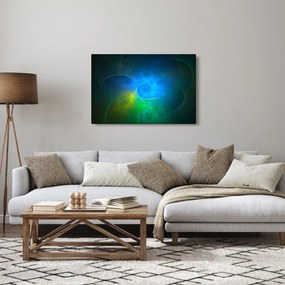 Obraz modrej abstrakcie (90x60 cm)