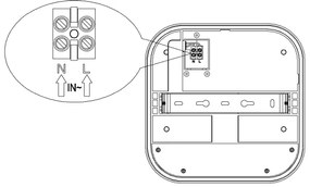 Top Light - LED Vonkajšie nástenné svietidlo so snímačom BARI LED/20W/230V IP65