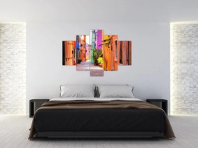 Obraz - Farebné domy v Burane, Benátky (150x105 cm)