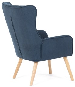 Kreslo s ušami BLUE2, modrá
