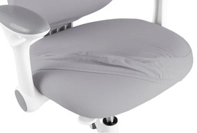 Detská rastúca stolička Neoseat JUNI 007 — látka, sivá
