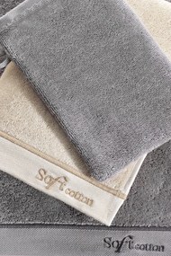 Soft Cotton Darčeková sada uterák, osuška a umývacia žinka AURA