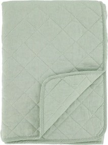 Zelený pruhovaný prešívaný prehoz Aix Quilt - 130*180 cm