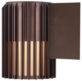 Nordlux Metalické hnedé fasádne svietidlo Aludra 16 Seaside pre žiarovku E27 2118011261