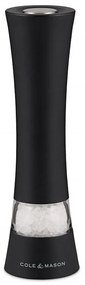 Cole&Mason - Elektrický mlynček na korenie BURFORD 4xAAA 18 cm čierna
