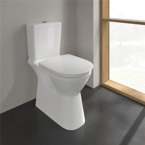 VILLEROY &amp; BOCH ViCare WC misa kombi (zvýšená) s hlbokým splachovaním bez vnútorného okraja, zadný odpad, 360 x 710 mm, biela alpská, s povrchom CeramicPlus, 4620R0R1