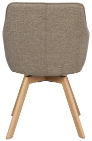 Béžové čalúnené jedálenské kreslá v súprave 2 ks Alison – Rowico