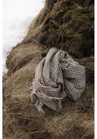 Vlnená deka Havas 140x180, škoricová / Finnsheep