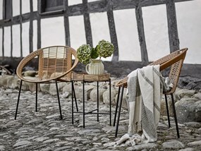 Bloomingville Bavlnený prehoz Green Recycled Cotton 160 × 130 cm