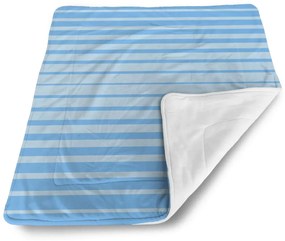 Sablio Deka pre bábätko Svetlomodré pruhy - 90x120 cm