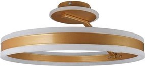 LED Stmievateľný prisadený luster LED/86W/230V 3000-6500K zlatá + diaľkové ovládanie
