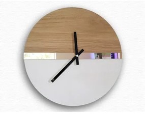 Sammer Nástenné hodiny dubové so zrkadlom 33 cm 300