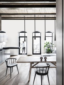 LED luster Goccio 110 čierna