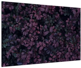 Obraz tmavočervených lístočkov (90x60 cm)