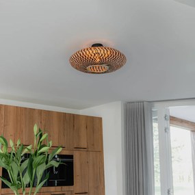 Orientálne stropné svietidlo čierny bambus 50 cm - Ostrava