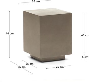Záhradný odkladací stolík 35x35 cm Rustella – Kave Home