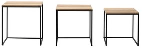 SADA 3x Konferenčný stolík hnedá