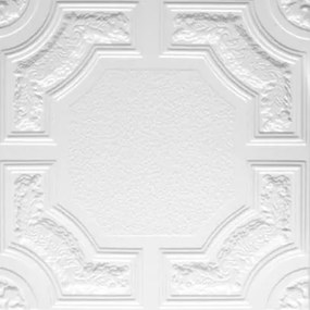 3D panel 0083, cena za kus, rozmer 50 cm x 50 cm, CARACAS Z biely, IMPOL TRADE