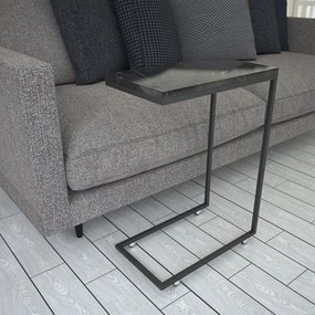 Rozkladací stôl Callen Black Marble