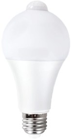 BERGE LED žiarovka E27 12W so senzorom pohybu a súmraku