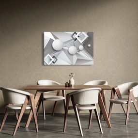 Geometrický abstraktný obraz (90x60 cm)
