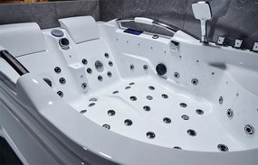 BPS-koupelny Hydromasážna vaňa HYD-NO-VE761L 180x120 ĽAVÁ s ohrevom vody
