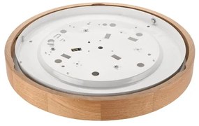 Stropné svietidlo OAK SLIM 2xE27/60W/230V dub, pr. 37 cm