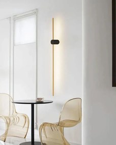 Toolight Toolight, LED nástenné svietidlo 90cm, 18W, 3000K, LHJ062-W, čierna-zlatá, OSW-50030