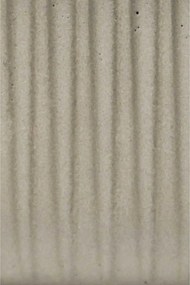 Dekoračná miska ORYVEN, sklolaminát s drážkami, priemer 30 cm, sivá