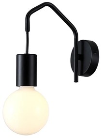 Candellux Nástenná lampa BASSO 1xE27/40W/230V čierna CA0635