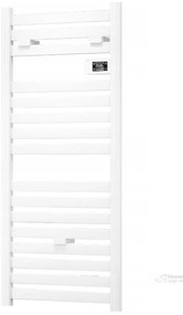 Erga Pago, elektrické vykurovacie teleso 540x960 mm s digitálnym termostatom, 500W, biela matná, ERG-LAV-GRZE-E-ALU-960540-WH