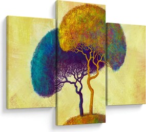 Obraz - Stromy na kopci (90x60 cm)