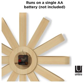 Nástenné hodiny ø 51 cm Ribbonwood – Umbra