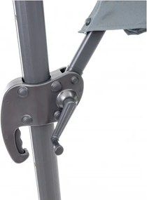 MI Záhradný slnečník 3,5M KAZUAR grafitový