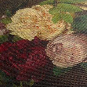 Obraz - Henri Fantin-Latour, Roses de Nice on a Table, reprodukcia (70x50 cm)