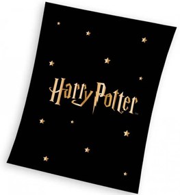 Detská deka Harry Potter Gold Stars 130x170 cm
