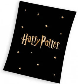 Detská deka Harry Potter Gold Stars 130x170 cm