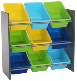 Organizér na hračky, viacfarebná/sivá, KIDO TYP 3