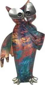 Dekoračná soška Farebná sova, 31 cm%