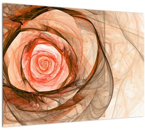 Sklenený obraz - Ruže umeleckého duchu (70x50 cm)
