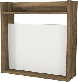 Pracovný stôl Laptop White and Walnut