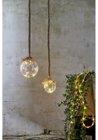 Hnedá LED svetelná reťaz Star Trading Jutta, 40 svetielok, dĺžka 200 cm