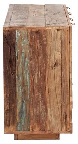 furniture-nabytek.cz - Masívny príborník Oldwood z recyklovaného dreva, lakovaný, prírodná farba – 180×40×75 cm