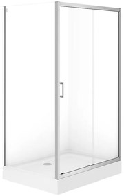 Sprchový kút obdĺžnikový Brasco Slide 120x90x190 chróm S168-014