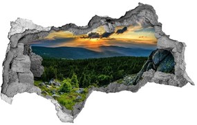 Diera 3D v stene nálepka Horské panorama nd-b-118999415