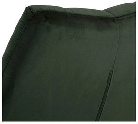 Zelené otočné zamatové kreslo Paris – Actona