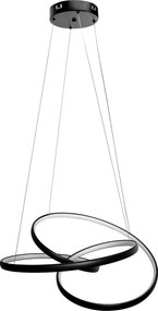 Toolight Toolight, LED stropné svietidlo 50cm, 32W + diaľkové ovládanie, G006-CP, čierna, OSW-09747